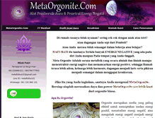 Tablet Screenshot of metaorgonite.com